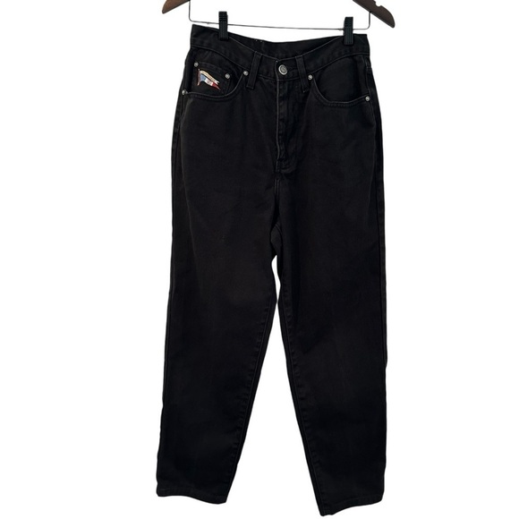 Facennoble nostalgic dungarees black jeans in size 8 - Picture 1 of 14